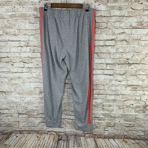 adidas Pants & Jumpsuits | Adidas 3 Stripes Joggers Gray Pink Sz Xl Women | Poshmark
